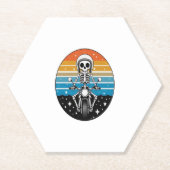 Skelettfahrrad Untersetzer (Vorderseite)