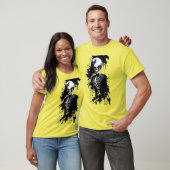 Skelettfarben Spritzer Halloween T - Shirt (Unisex)
