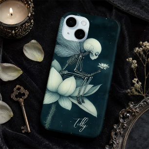 Skelettfee auf mondbeschienener Lotusblume Benutze Case-Mate iPhone Hülle