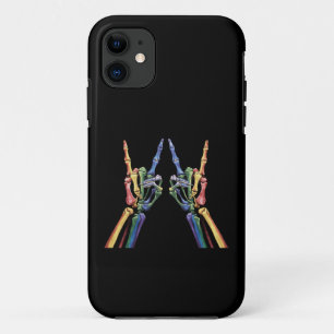 Skelettfelsen Hand LGBTQ Coole Regenbogenflagge Ga Case-Mate iPhone Hülle