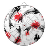 Skelettfisch Dartscheibe (vorne)