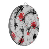 Skelettfisch Dartscheibe (Vorderseite Links)