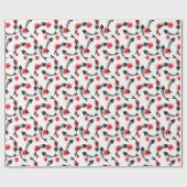 Skelettfisch Geschenkpapier (Flach)