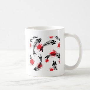 Skelettfisch Kaffeetasse