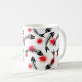 Skelettfisch Kaffeetasse (VorderseiteRechts)