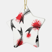Skelettfisch Keramik Ornament (Links)