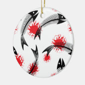 Skelettfisch Keramikornament (Links)