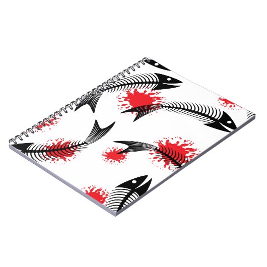 Skelettfisch Notizblock (Linke Seite)