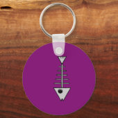 Skelettfisch Schlüsselanhänger (Vorderseite)