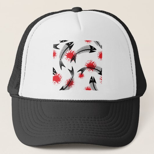 Skelettfisch Truckerkappe (Vorderseite)