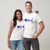 Skelettfisch und Wasserblasen. Fisch-Spooky T-Shirt (Unisex)