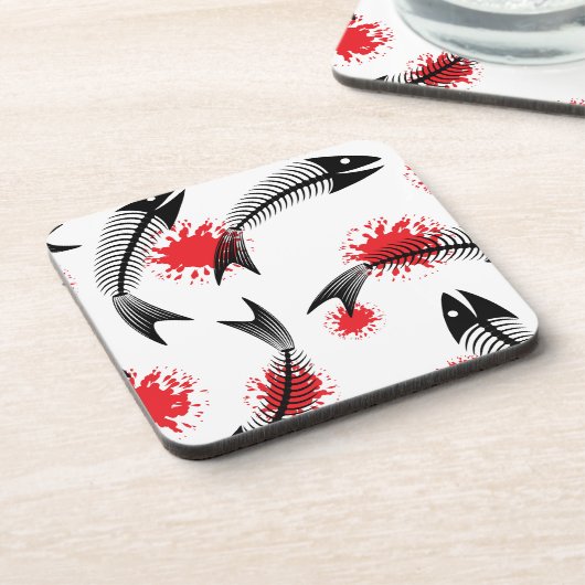 Skelettfisch Untersetzer (Linke Seite)