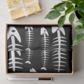 Skelettfische Knochen Fischerei Spaß Fischerei Hun Seidenpapier (Geschenk)