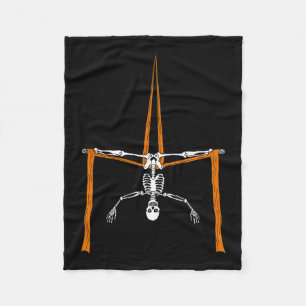 Skelettflieger - Halloween-Seidenzirkus Fleecedecke