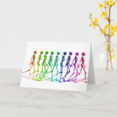 Skelettgehen Karte (Gelbe Blume)