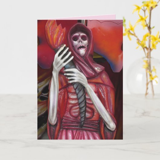 Skelettgeistkarte Karte (Gelbe Blume)