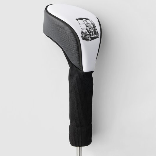 Skelettgolfer Golf spielen Golf Headcover (angewinkelt)