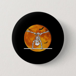 Skelettgymnastik Halloween Horizontal Bar Button