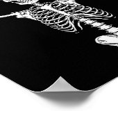 Skeletthafen Skater Cool Halloween Punk Rock Men B Poster (Ecke)