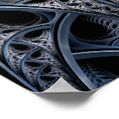 Skeletthalle Fraktal Art Poster (Ecke)