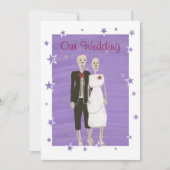 SkelettHalloween-Einladungen, maßgeschneidert Einladung (Vorderseite)