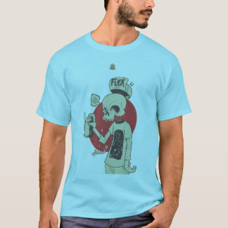Skeletthalterung Spritzflasche T-Shirt