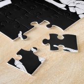 Skeletthand: Halloweenknochenmuster. Puzzle (Seite)