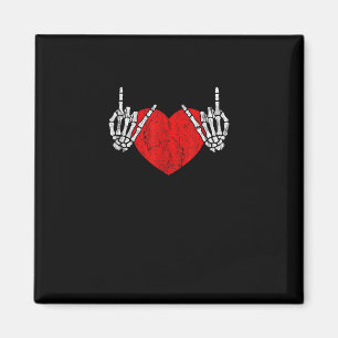 Skeletthand Herz und Rolle, ValentinenkHalloween Magnet