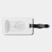 Skeletthand in Bell Jar 2 Gepäckanhänger (Rückseite horizontal)