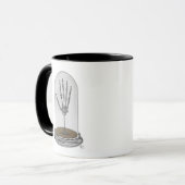 Skeletthand in Bell Jar 2 Tasse (Vorderseite Links)