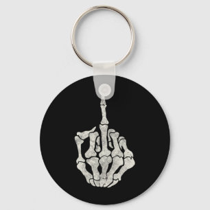 Skeletthand Middle Finger für den Vintagen Schädel Schlüsselanhänger