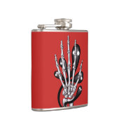 Skeletthand mit Geistern Flachmann (Rechts)