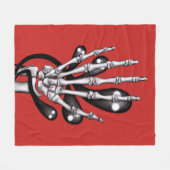 Skeletthand mit Geistern Fleecedecke (Vorderseite (Horizontal))