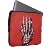 Skeletthand mit Geistern Laptopschutzhülle (Vorne Rechts)