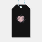 Skeletthand mit Herz-Klassik Geschenkanhänger (Vorderseite)