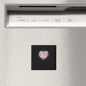 Skeletthand mit Herz-Klassik Magnet (In Situ (Geschirrspüler))