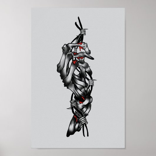 Skeletthand Poster (Vorne)