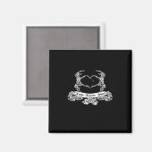 Skeletthanddesign Magnet (Vorderseite/Rückseite)