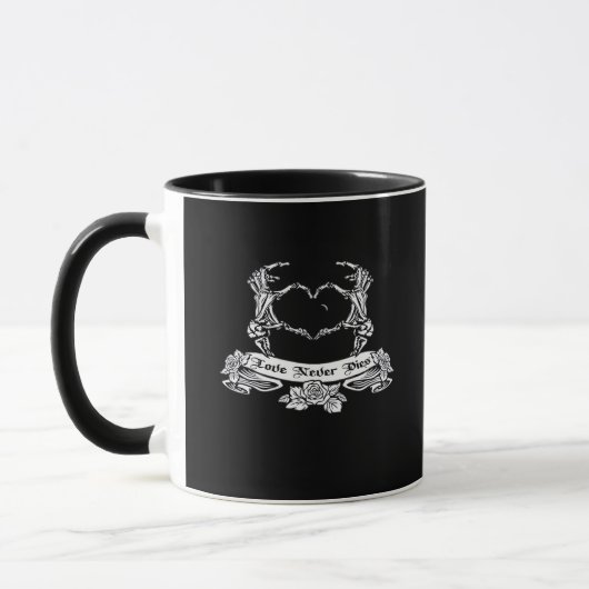 Skeletthanddesign Tasse (Links)