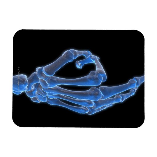 Skeletthandgestik Magnet (Horizontal)