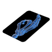 Skeletthandgestik Magnet (Linke Seite)