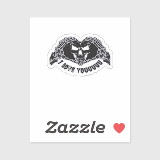 Skeletthandschuh, Halloween-Design für Backgro Aufkleber (Blatt)