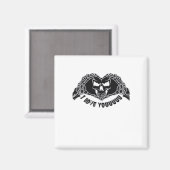 Skeletthandschuh, Halloween-Design für Backgro Magnet (Vorderseite/Rückseite)