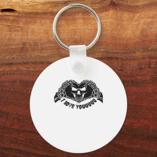 Skeletthandschuh, Halloween-Design für Backgro Schlüsselanhänger (Vorderseite)