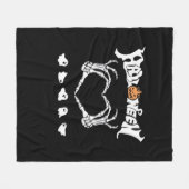 Skeletthandschuh mit Halloween-Design Fleecedecke (Vorderseite (Horizontal))