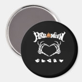 Skeletthandschuh mit Halloween-Design Magnet (Vorderseite/Rückseite)
