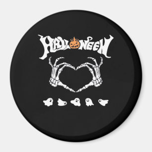 Skeletthandschuh mit Halloween-Design Magnet