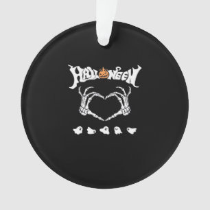 Skeletthandschuh mit Halloween-Design Ornament