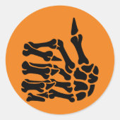 Skeletthandschuhe auf Aufkleber (Vorderseite)