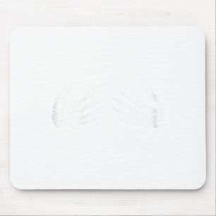 Skeletthandschuhe auf Brustkorb - Hexengeschenk Mousepad